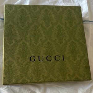 Gucci Olive Green Embossed gift box